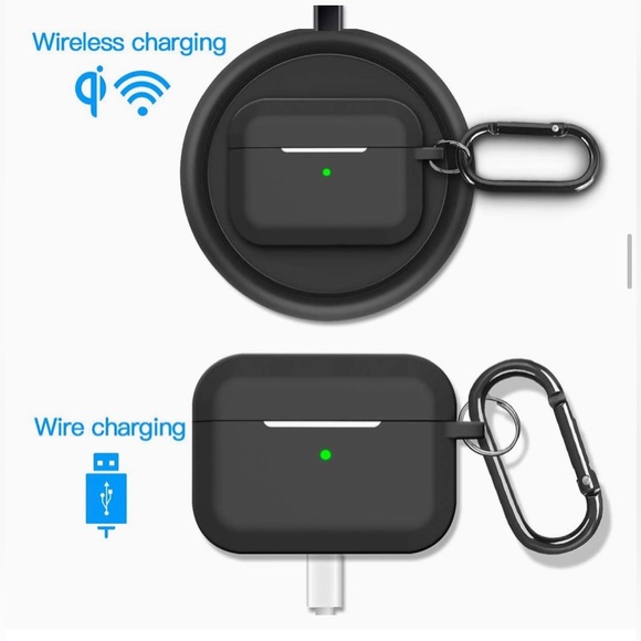 Airpods Pro Case Cover,Doboli Silicone Protective Case for Apple AirpodPro Black - Picture 7 of 10